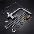 DecorBites™ Black Kitchen Faucet with Rotatable Water Purification Feature