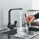 DecorBites™ Black Kitchen Rotating Faucet | Foldable Single Handle Mixer Faucet