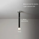 DecorBites™ Black Leather Marble Chandeliers | Adjustable Dining Room Lamps | Easy Installation Home Decor