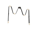 DecorBites™ Black Leather Marble Chandeliers | Adjustable Dining Room Lamps | Easy Installation Home Decor