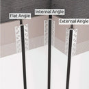 DecorBites™ Black LED Aluminum Profile for Invisible Ceiling Light Strip Bar