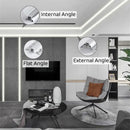 DecorBites™ Black LED Aluminum Profile for Invisible Ceiling Light Strip Bar