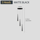 DecorBites™ Black LED Ceiling Chandelier: Stylish Staircase Lighting for Home Decor & Living Room