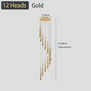 DecorBites™ Black LED Ceiling Chandelier: Stylish Staircase Lighting for Home Decor & Living Room