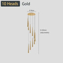 DecorBites™ Black LED Ceiling Chandelier: Stylish Staircase Lighting for Home Decor & Living Room