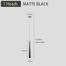 DecorBites™ Black LED Ceiling Chandelier: Stylish Staircase Lighting for Home Decor & Living Room