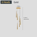 DecorBites™ Black LED Ceiling Chandelier: Stylish Staircase Lighting for Home Decor & Living Room