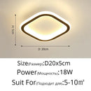 DecorBites™ Black Led Ceiling Light for Home Entryway - Modern Balcony Indoor Lamp