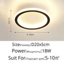 DecorBites™ Black Led Ceiling Light for Home Entryway - Modern Balcony Indoor Lamp