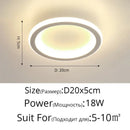 DecorBites™ Black Led Ceiling Light for Home Entryway - Modern Balcony Indoor Lamp