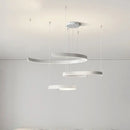 Modern minimalist black led chandelier pendant light for foyer