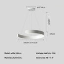 Modern minimalist black led chandelier pendant light for foyer
