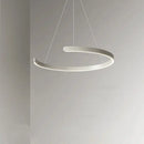 Modern minimalist black led chandelier pendant light for foyer