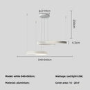 Modern minimalist black led chandelier pendant light for foyer