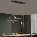 DecorBites™ Black LED Chandelier Pendant Light for Home Dining Kitchen Bar.