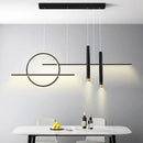 DecorBites™ Black LED Chandelier Pendant Light for Home Dining Kitchen Bar.