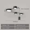 DecorBites™ Black LED Chandeliers for Living Dining Bedroom Hall Kitchen: Modern, Simple Indoor Lighting