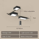 DecorBites™ Black LED Chandeliers for Living Dining Bedroom Hall Kitchen: Modern, Simple Indoor Lighting