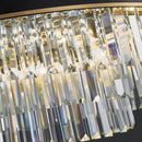 Modern dark bronze led crystal chandelier dining room luxury design