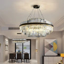 Modern dark bronze led crystal chandelier dining room luxury design