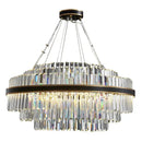 Modern dark bronze led crystal chandelier dining room luxury design