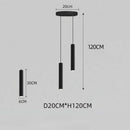 DecorBites™ Black LED Crystal Staircase Chandelier: Modern Nordic Design, Creative Island Hanging Lamp