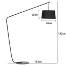 DecorBites™ Black LED Floor Lamp for Living Room and Bedroom Decoration