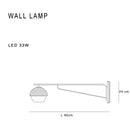 Modern black led floor lamp for living room with dome shade