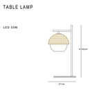 Modern black led floor lamp for living room with dome shade
