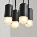 DecorBites™ Black LED Linear Chandelier for Dining Room, Lobby, and Home
