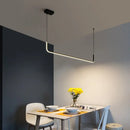 DecorBites™ Black LED Pendant Chandelier for Dining Room Kitchen Bar Decor