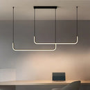 DecorBites™ Black LED Pendant Chandelier for Dining Room Kitchen Bar Decor