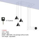 DecorBites™ Black LED Pendant Chandelier for Modern Bedroom Dining Room Art Decor