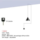 DecorBites™ Black LED Pendant Chandelier for Modern Bedroom Dining Room Art Decor