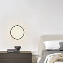 DecorBites™ Black LED Pendant Light: Elegant Bedroom Hanging Lamp, Small Chandelier