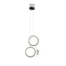 DecorBites™ Black LED Pendant Light: Elegant Bedroom Hanging Lamp, Small Chandelier