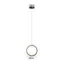 DecorBites™ Black LED Pendant Light: Elegant Bedroom Hanging Lamp, Small Chandelier