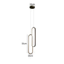DecorBites™ Black LED Pendant Light: Elegant Bedroom Hanging Lamp, Small Chandelier