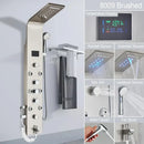DecorBites™ Black LED Shower Faucet SPA Massage Jet Rain Panel Bidet Sprayer Tap
