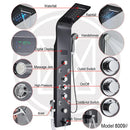 DecorBites™ Black LED Shower Faucet SPA Massage Jet Rain Panel Bidet Sprayer Tap