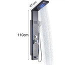 DecorBites™ Black Led Shower Panel 5-Function Wall Mount Bathroom Shower Faucet