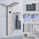 DecorBites™ Black Led Shower Panel 5-Function Wall Mount Bathroom Shower Faucet