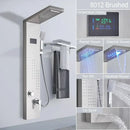 DecorBites™ Black Led Shower Panel 5-Function Wall Mount Bathroom Shower Faucet