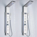 DecorBites™ Black LED Shower Panel 5-Function Wall Mount Bathroom Faucet - Cold and Hot Shower