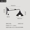 DecorBites™ Black LED Swing Arm Wall Lamp for Outdoor Decor in Bedroom, Balcony & Aisle
