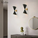 DecorBites™ Black LED Wall Lamp for Modern Home Lighting