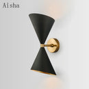 DecorBites™ Black LED Wall Lamp for Modern Home Lighting