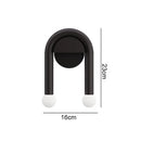 DecorBites™ Black LED Wall Lamp: Modern Nordic Indoor Sconces for Living Bedroom Bathroom