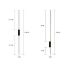 DecorBites™ Black LED Wall Lights - Modern Straight Line for Bedroom, Living Room, Kitchen Décor