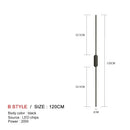 DecorBites™ Black LED Wall Lights - Modern Straight Line for Bedroom, Living Room, Kitchen Décor